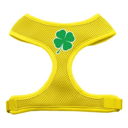 UNCONDITIONAL LOVE Shamrock Screen Print Soft Mesh Harness Yellow Medium UN806212